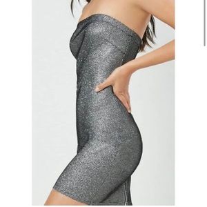 Forever 21 glitter tube dress NWT